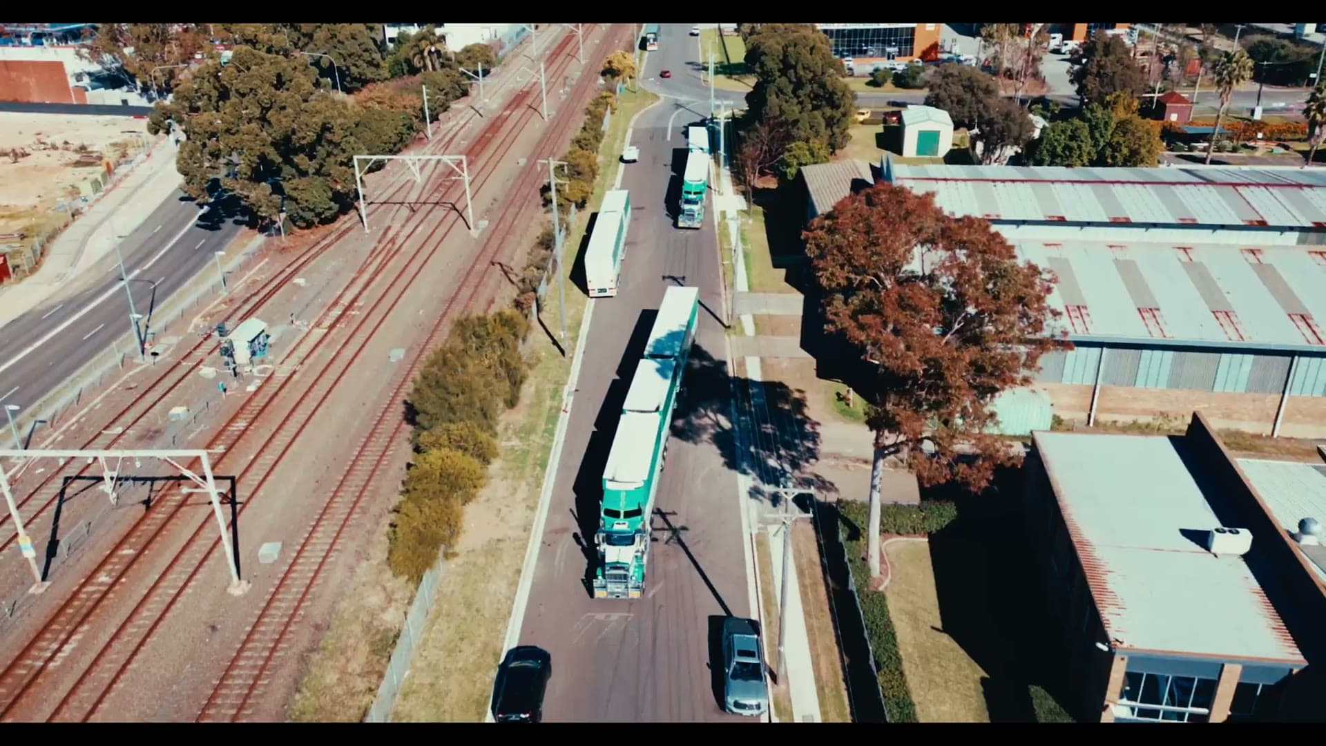 A Scarcella road train on the move