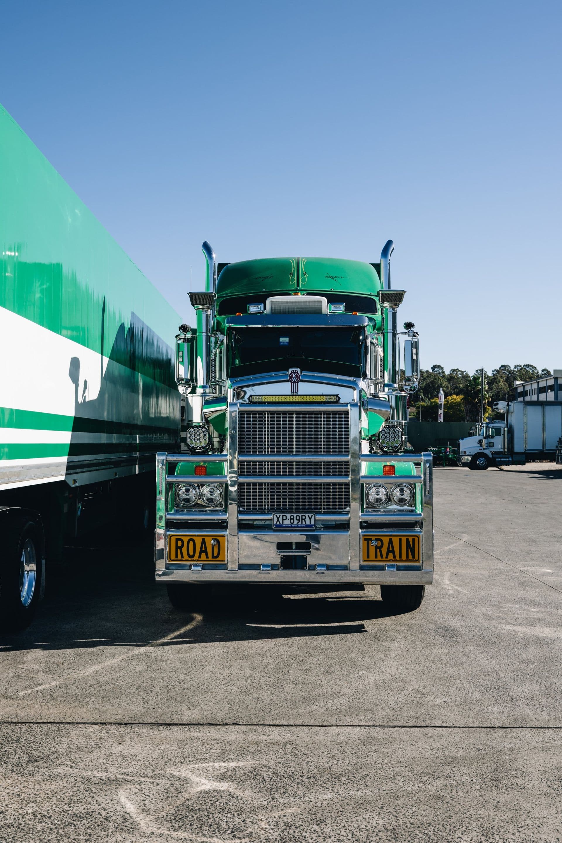 The ROAD TRAIN plate means exactly that